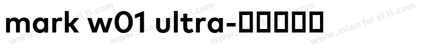 mark w01 ultra字体转换